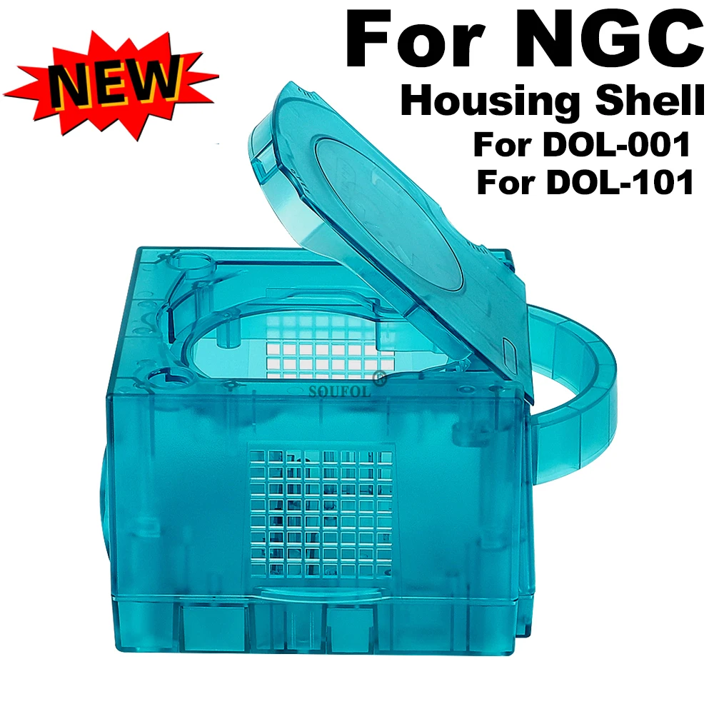 Gaming Console Vintage - Ice Blue Replacement Case for Gamecube