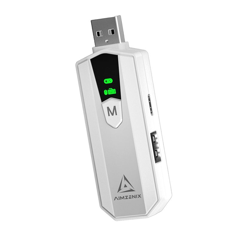Gaming Console Cartoon - AIMZENIX AX200PRO PC Gaming K&M Converter