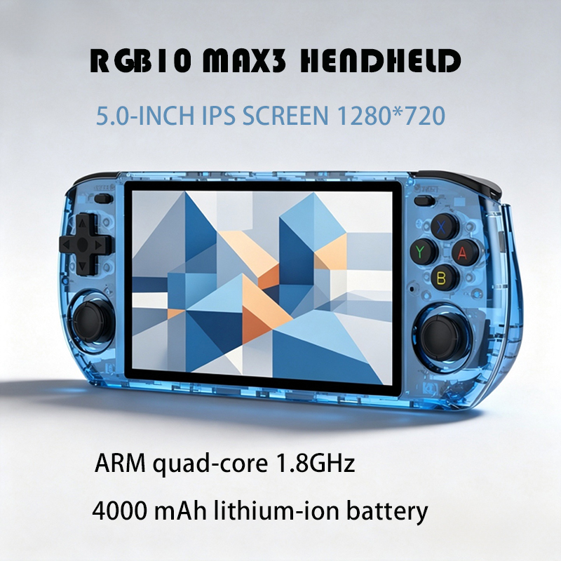 RGB10 MAX3 5.0-Inch IPS Screen - Gaming Console Cartoon recension och pris