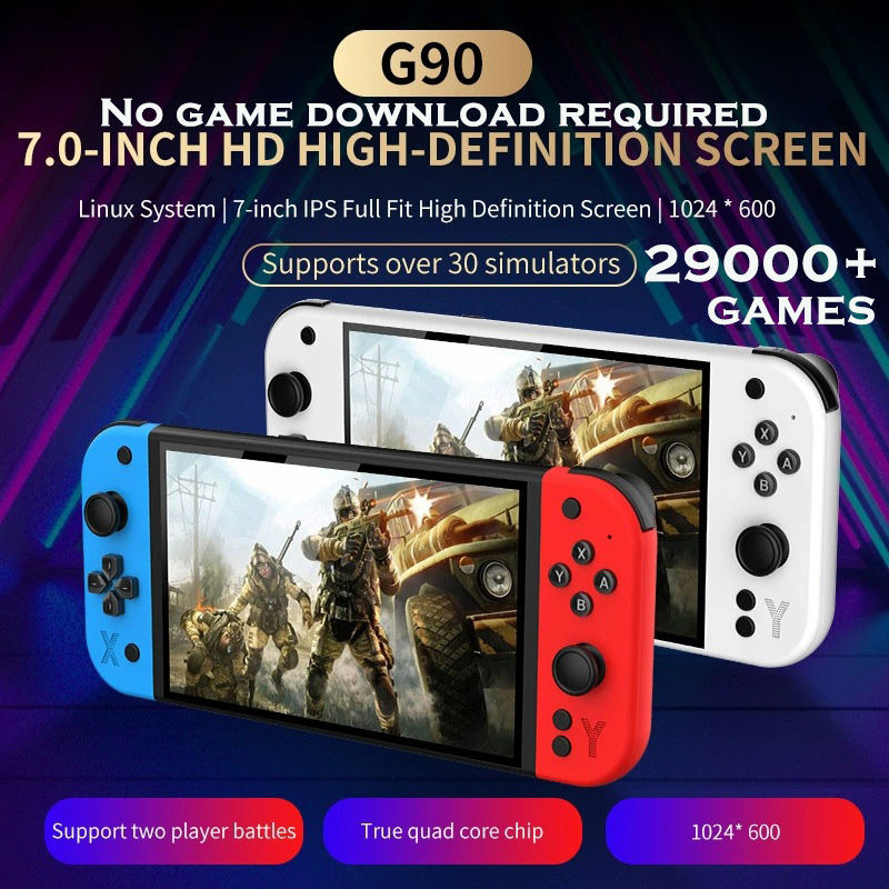 G90 Portable Gaming Handheld S - Gaming Console Cartoon recension och pris