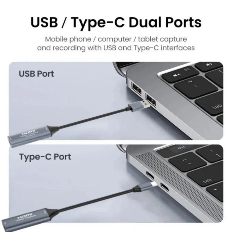 USB-C 2.0/3.0 HDMI Video Captu - Gaming Console For Pc recension och pris
