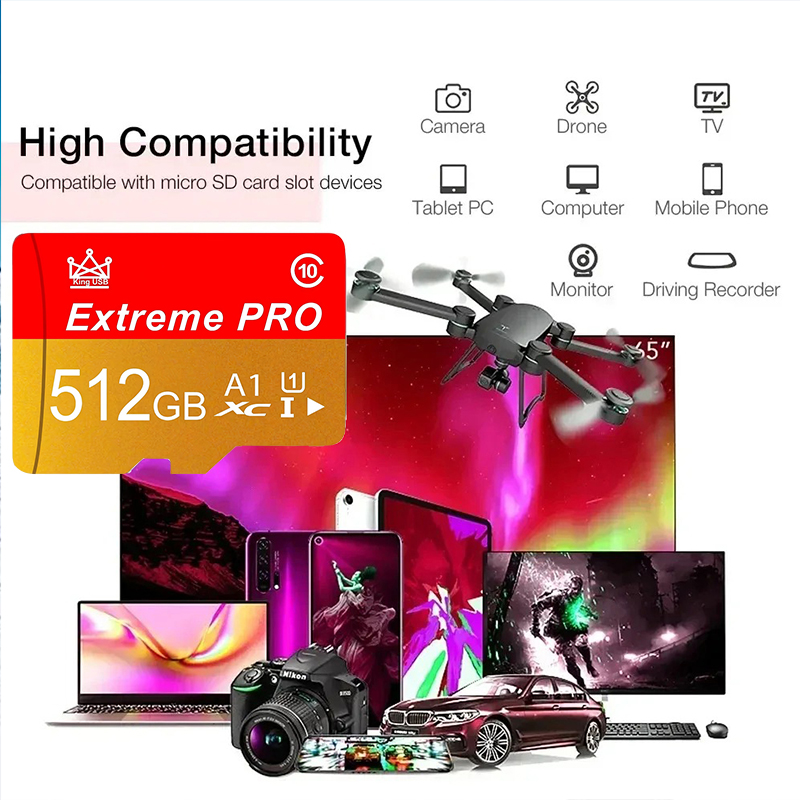 High Speed SD Cards 512GB 128G - Gaming Console In Phone recension och pris