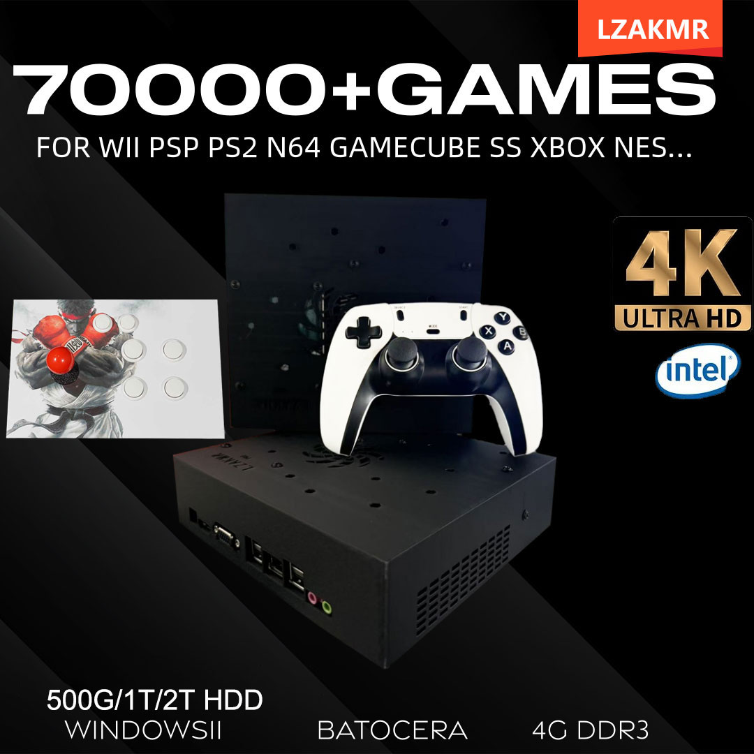 Retro Gaming Console 70000+ Ga - Gaming Console Cartoon recension och pris