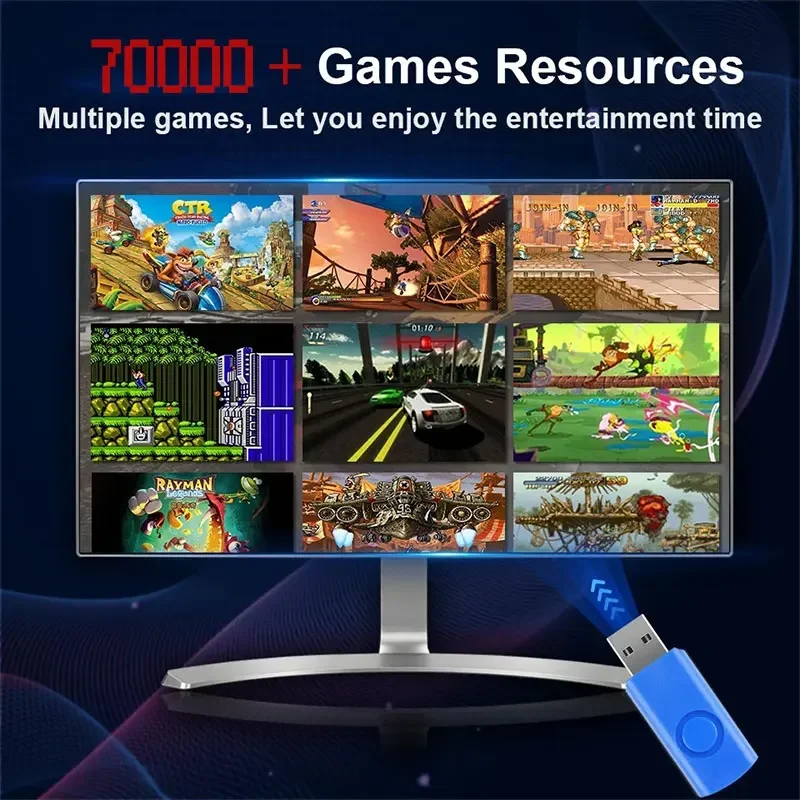 Retro Gaming Console 70000+ Ga - Gaming Console Cartoon recension och pris